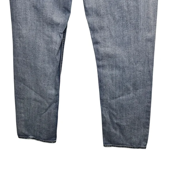 Buffalo Men's 34 Relaxed Fit Distressed Blue Denim Jeans Flap Pockets